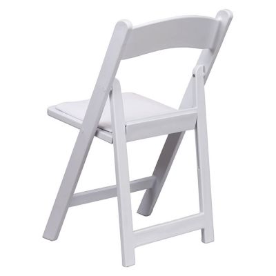 Image two of White Resin Folding Chair